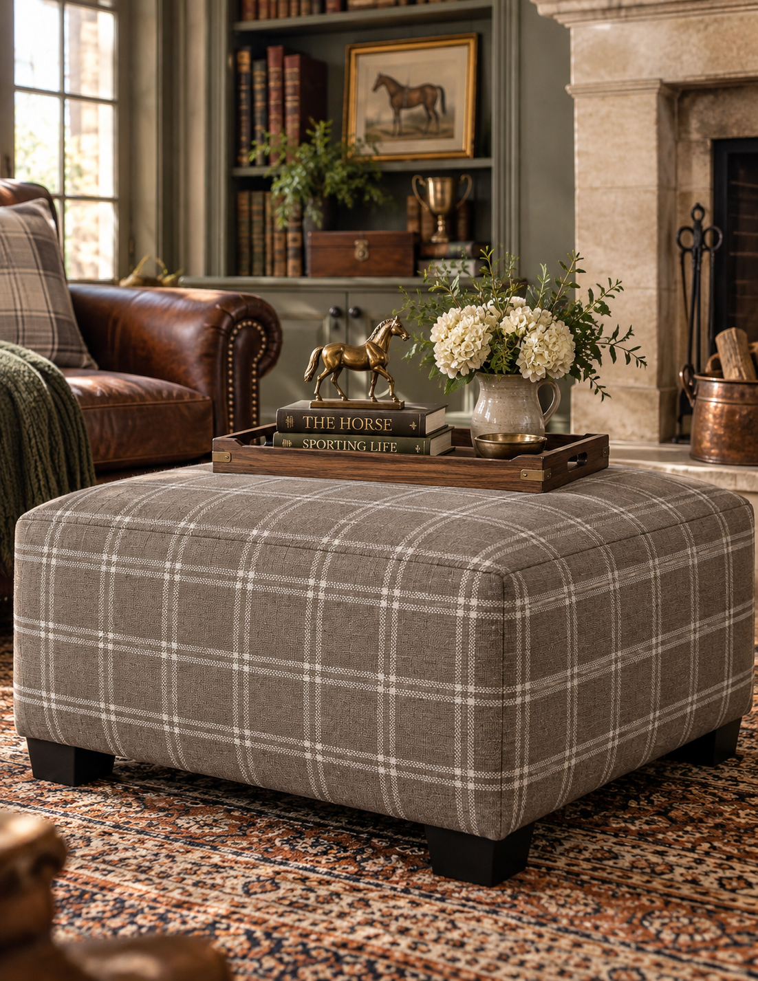 The Magnolia Mink Cocktail Ottoman