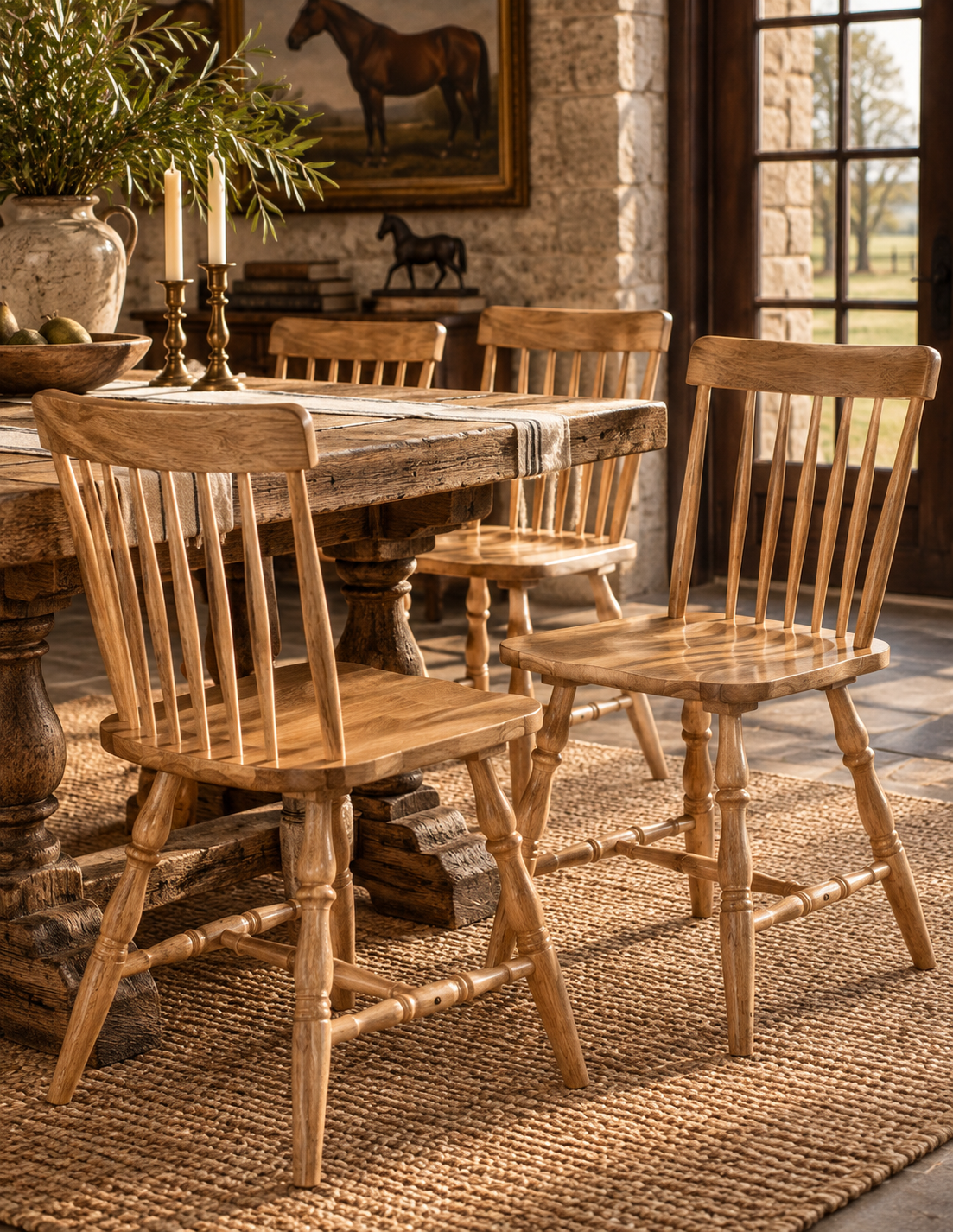 The Heritage Windsor Dining Chairs — Set of 4