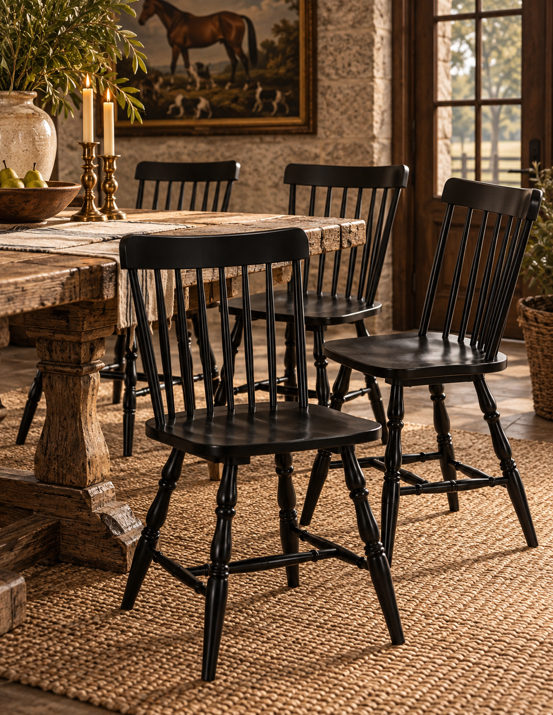 The Heritage Windsor Dining Chairs — Set of 4