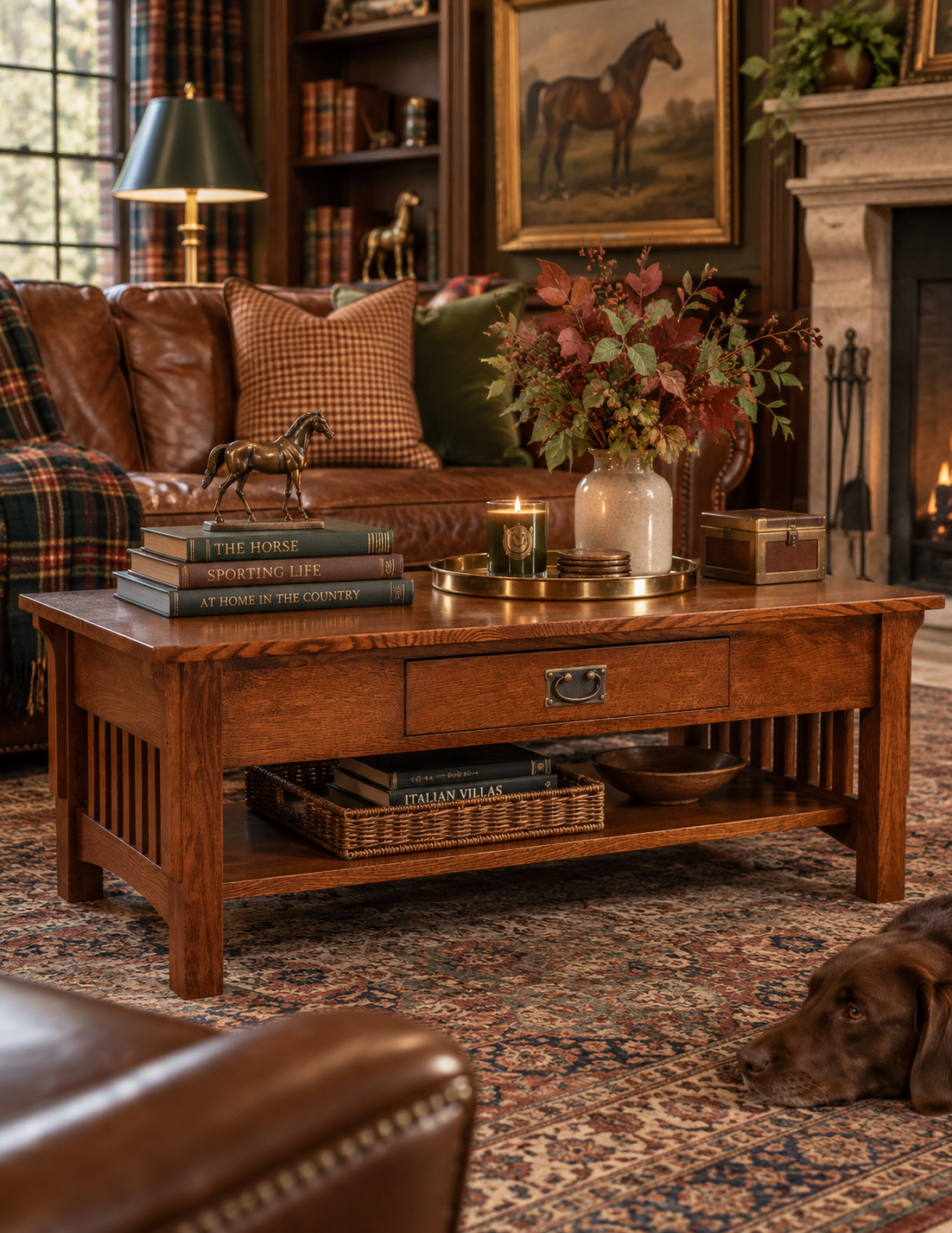 Crofter Mission Oak Coffee Table in Michael’s Cherry