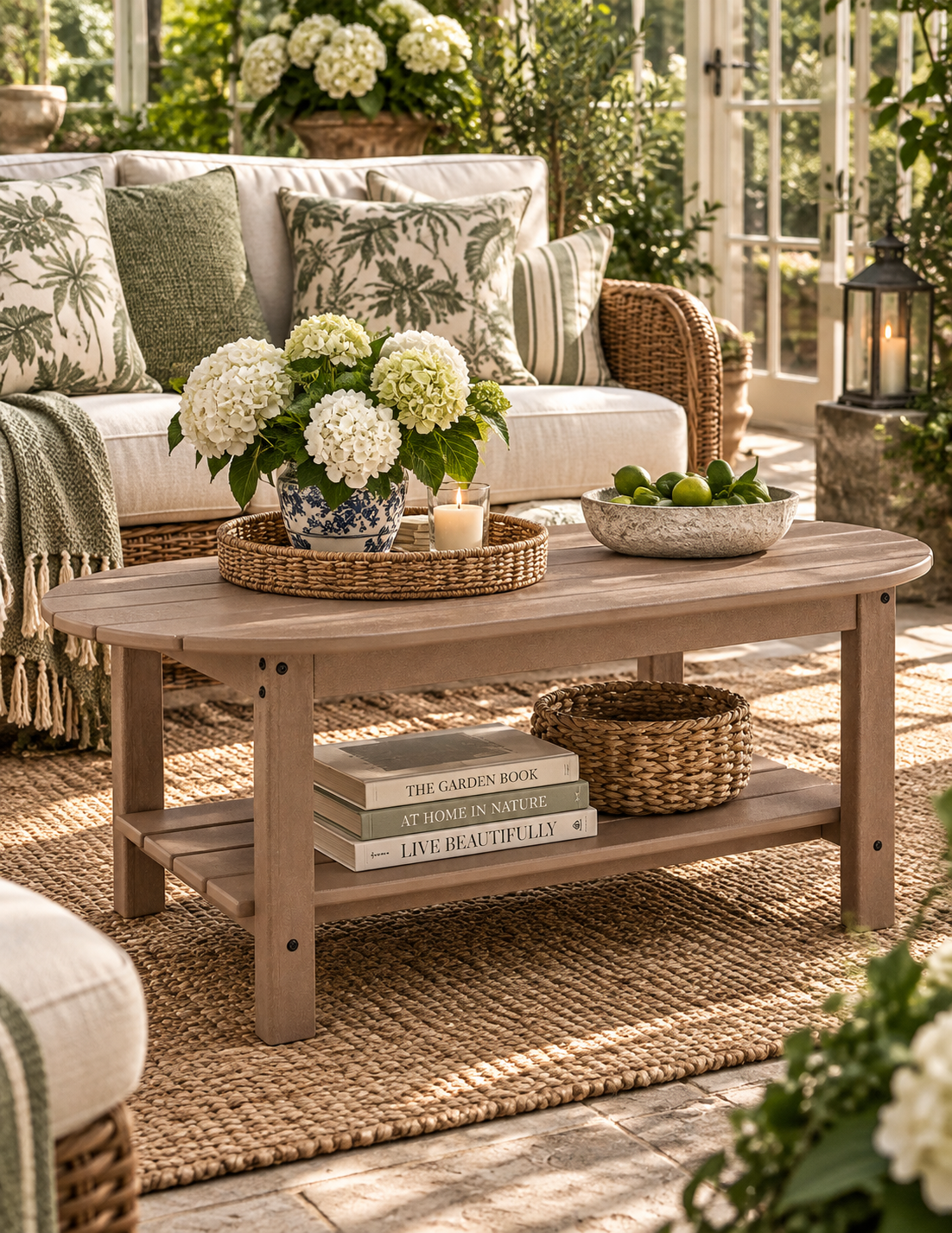 Grover Beach Outdoor Oval Tables – Driftwood