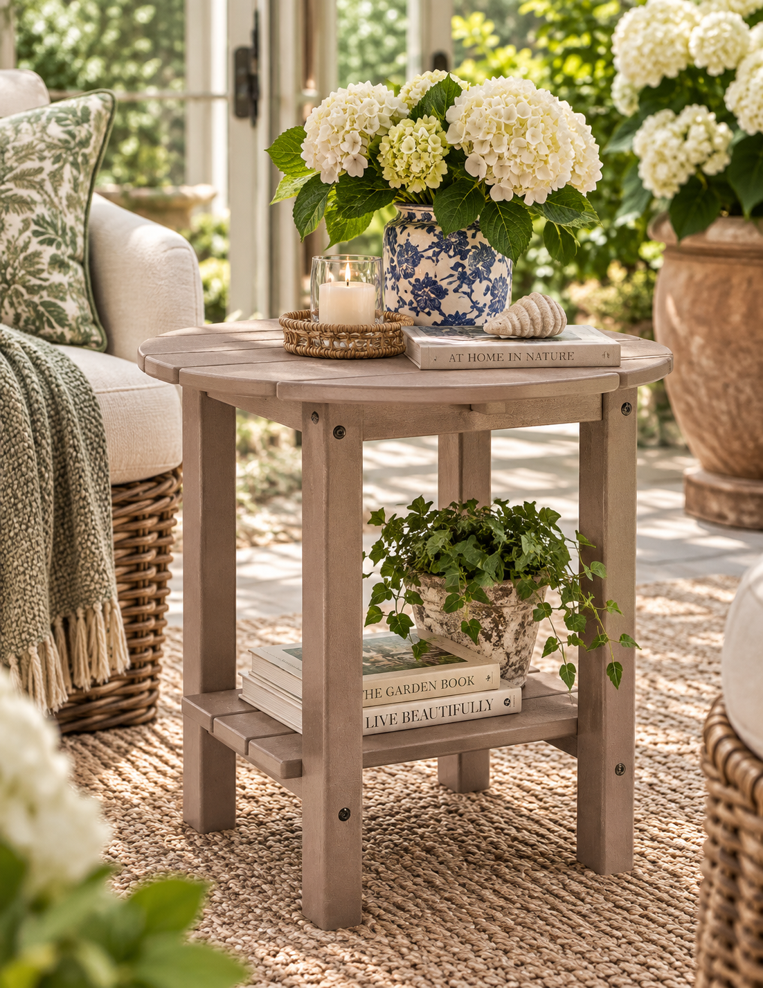 Grover Beach Outdoor Oval Tables – Driftwood