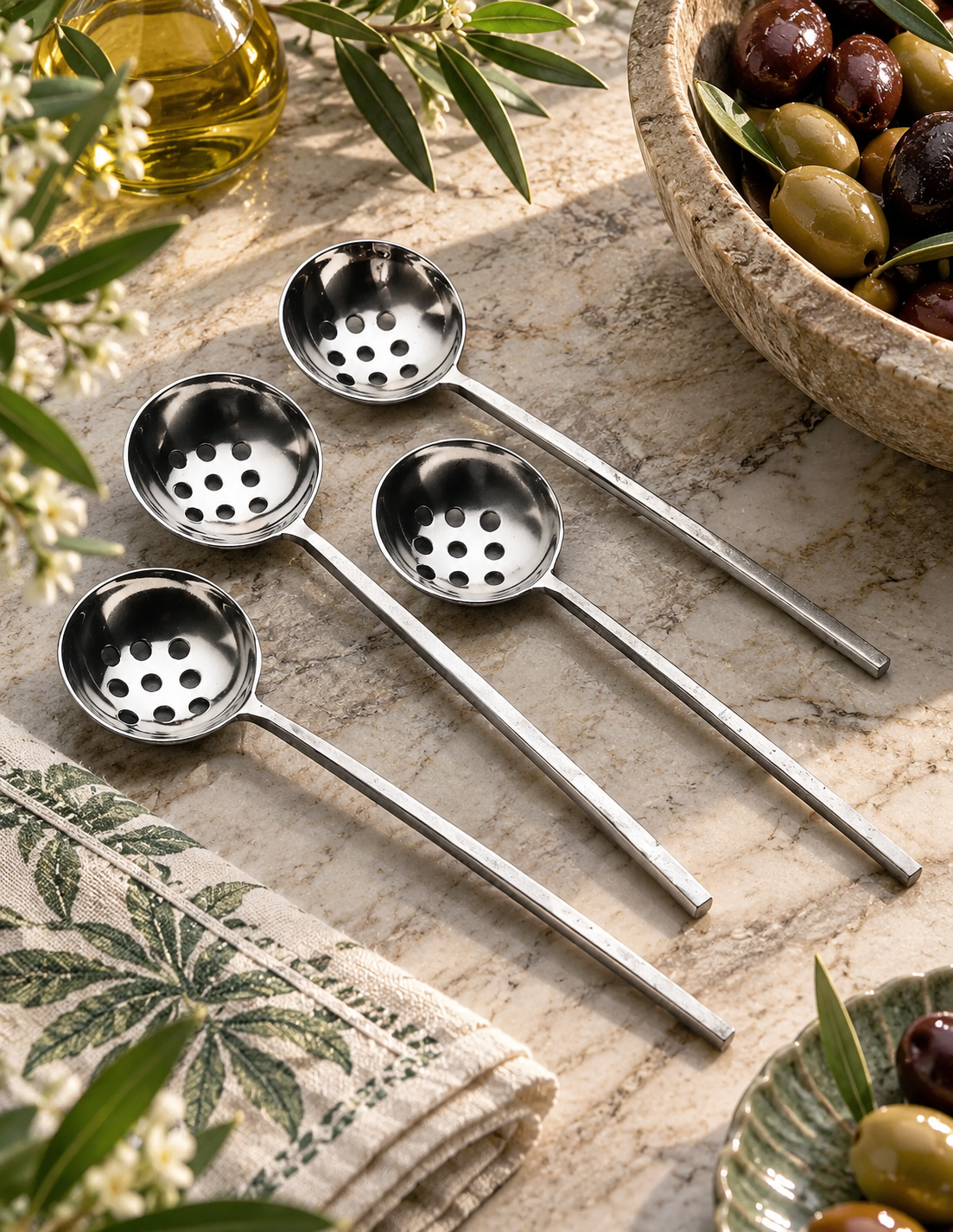Jason Forged Olive Spoons — Set of Four