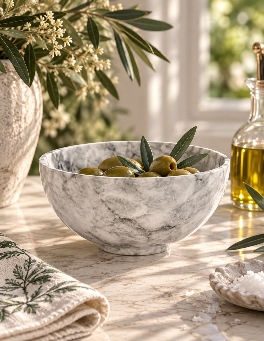 Artisan Veneciano Marble Bowl — Grande