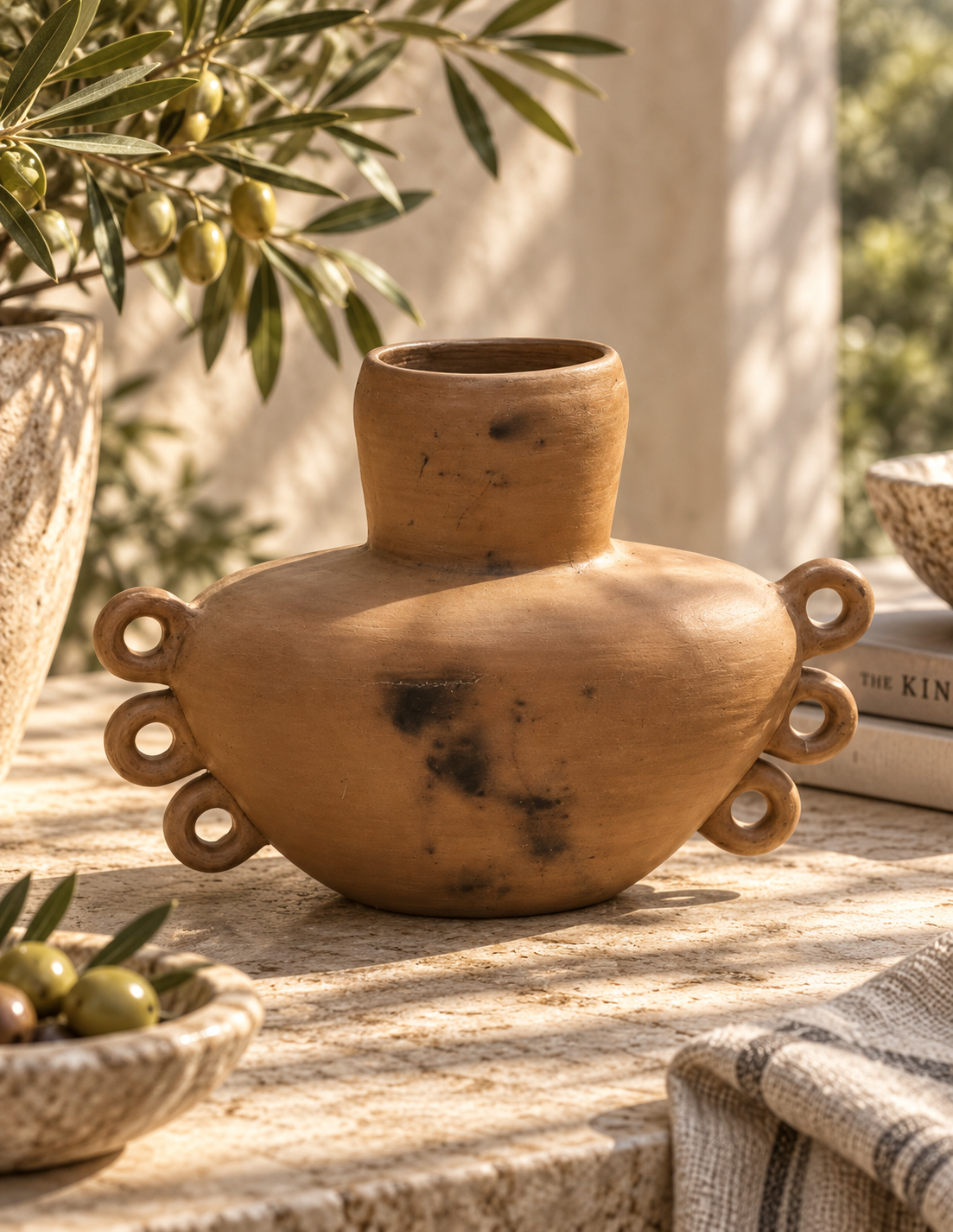 PALO SANTO Ofrenda Vessel — Hand-Fired Oaxacan Clay