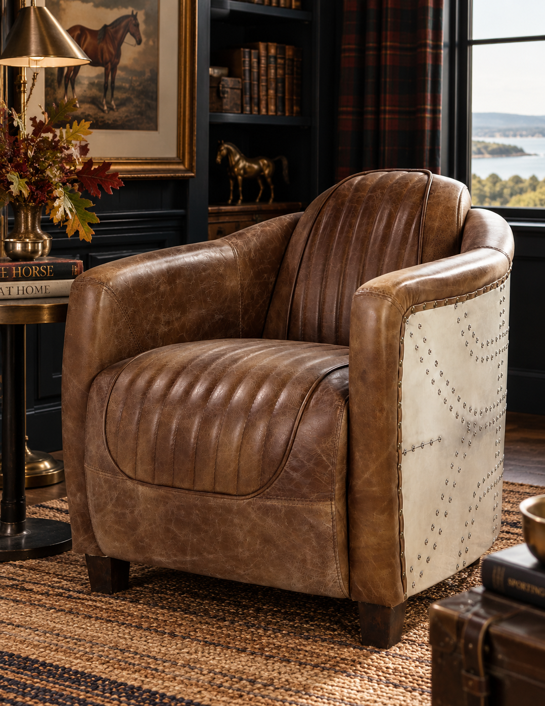 Brancaster Aviator Leather Club Chair – Heritage Brown