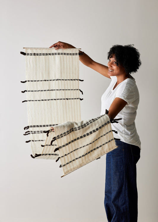Chiaroscuro Handwoven Cotton Wall Hanging