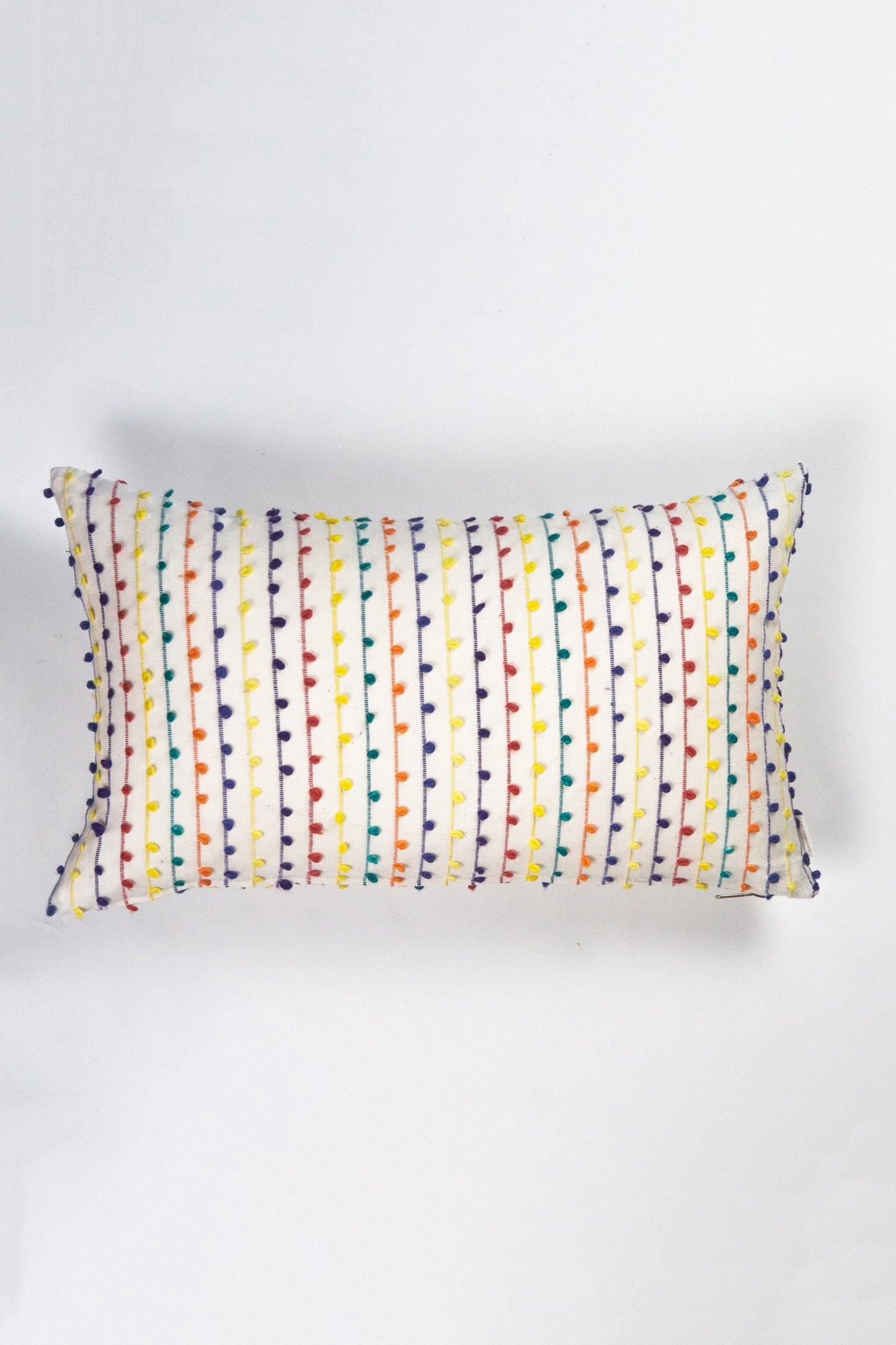 Vintage Rainbow Nubby Pillow