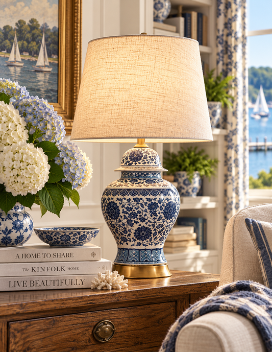 The Imperial Bloom Porcelain Table Lamp