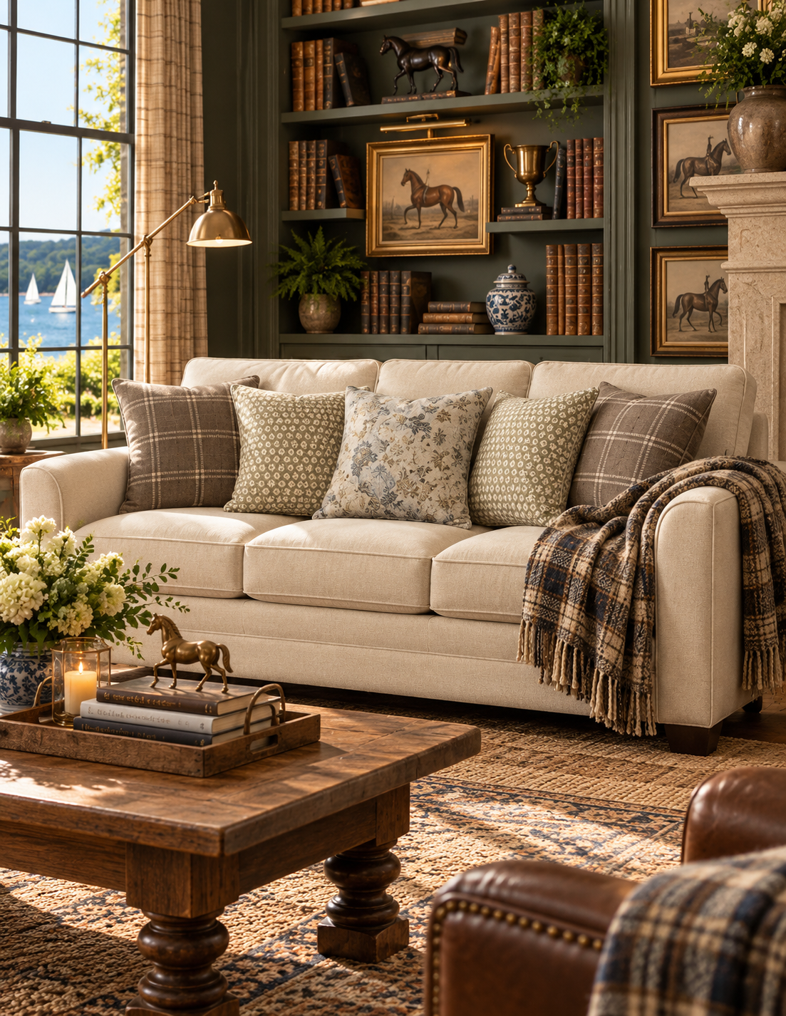 The Magnolia Shell Country House Sofa