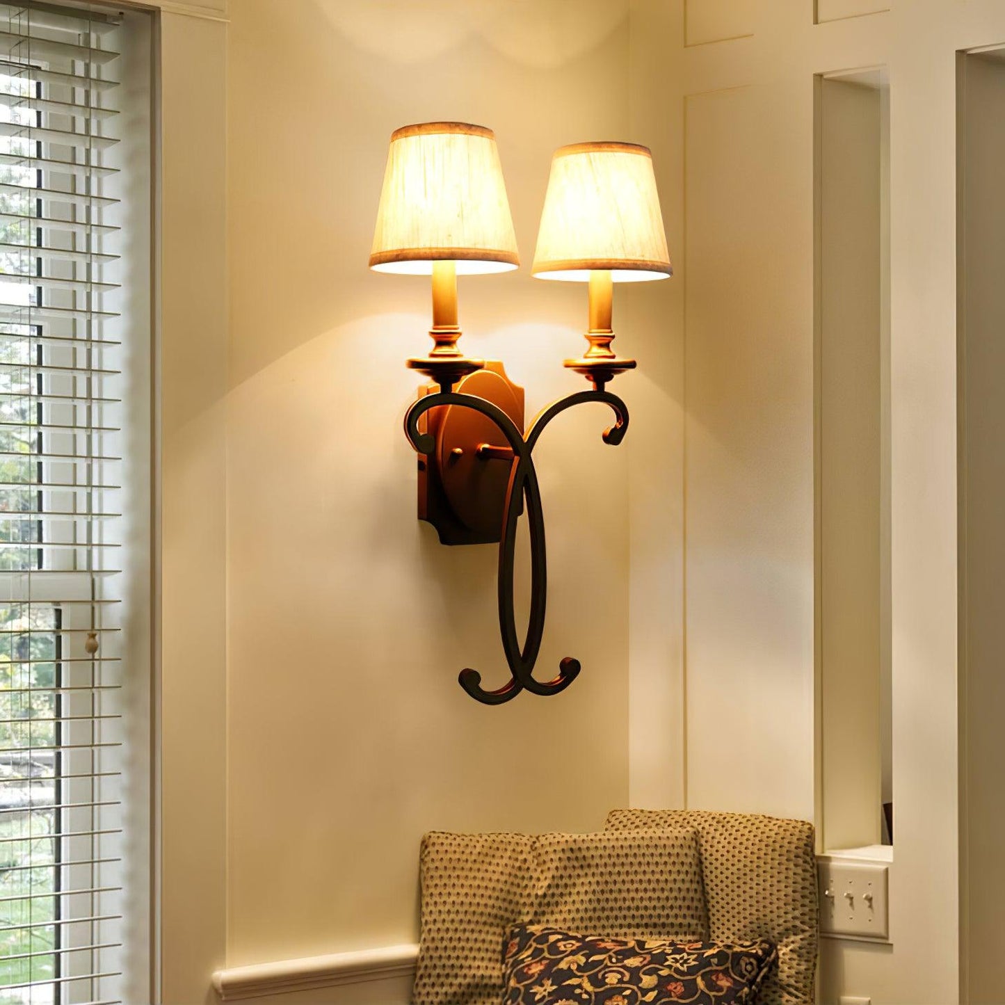 Coby Candle Wall Light 14.2"