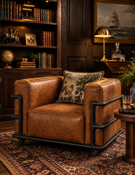 The Harrington Italian Leather Club Chair