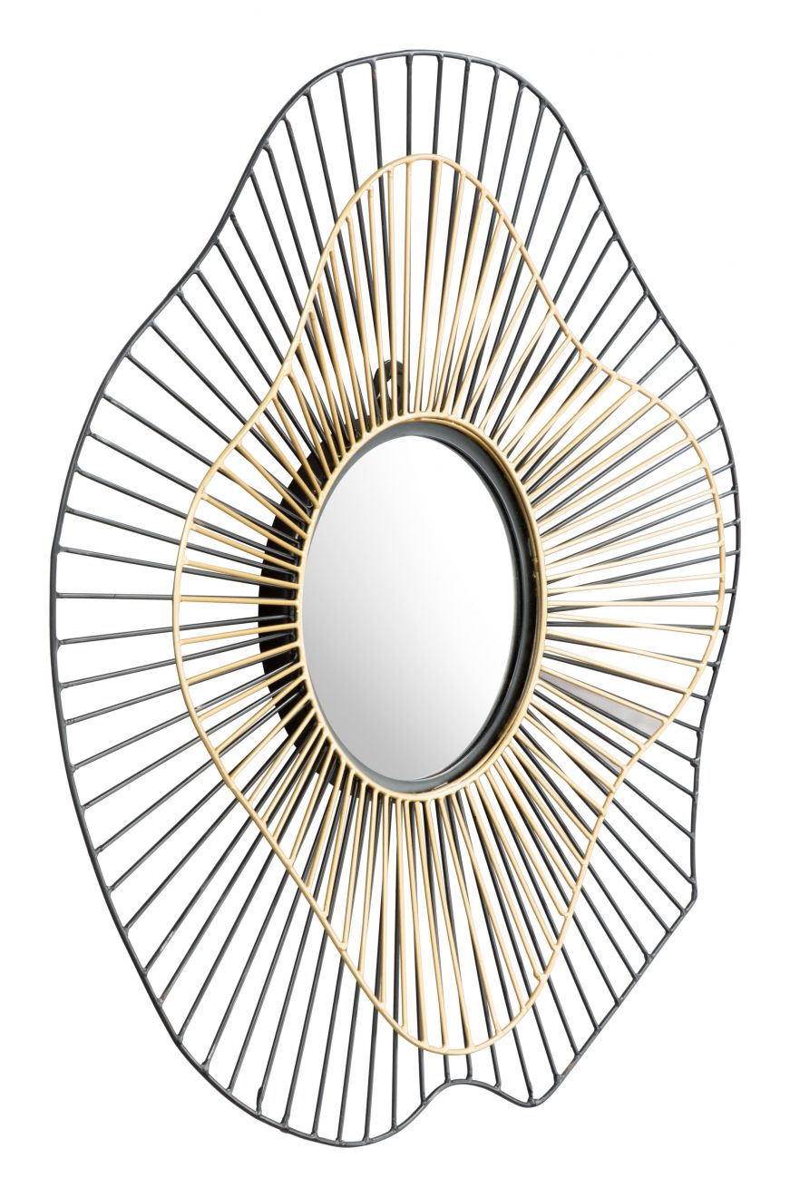 Comet Iron Franm Round Wall Mirror