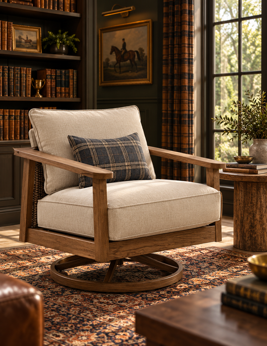 The Bellamy Swivel Lounge Chair