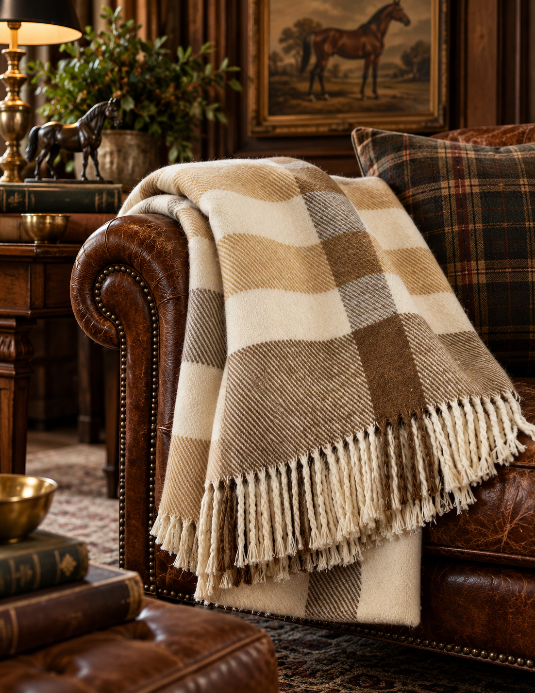 Brambleton Estate Plaid Woven Throw | 55" × 70"