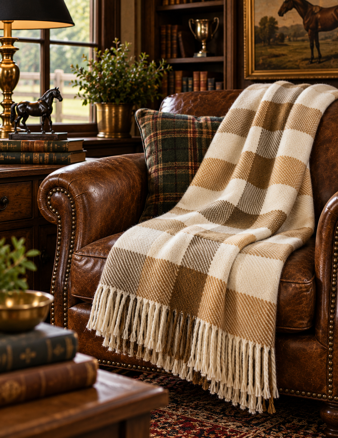Brambleton Estate Plaid Woven Throw | 55" × 70"