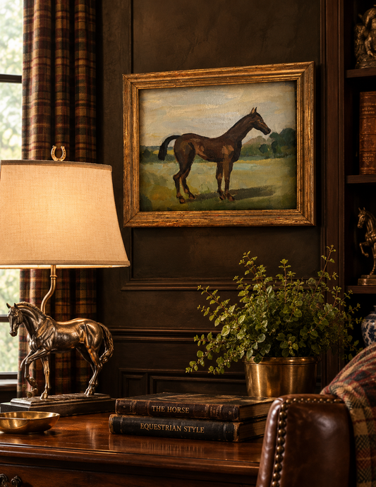 Before the Race by Dana Gibson | Original Hand-Painted Equestrian Artwork