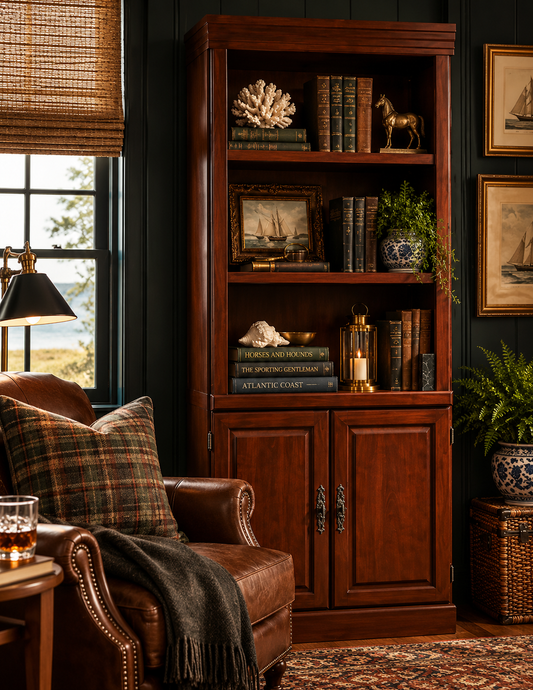 The Harrington Classic Cherry Library Bookcase