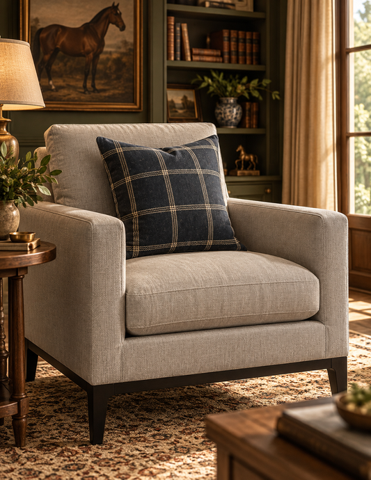 The Coastal Library Tailored Lounge Chair — Light Grey