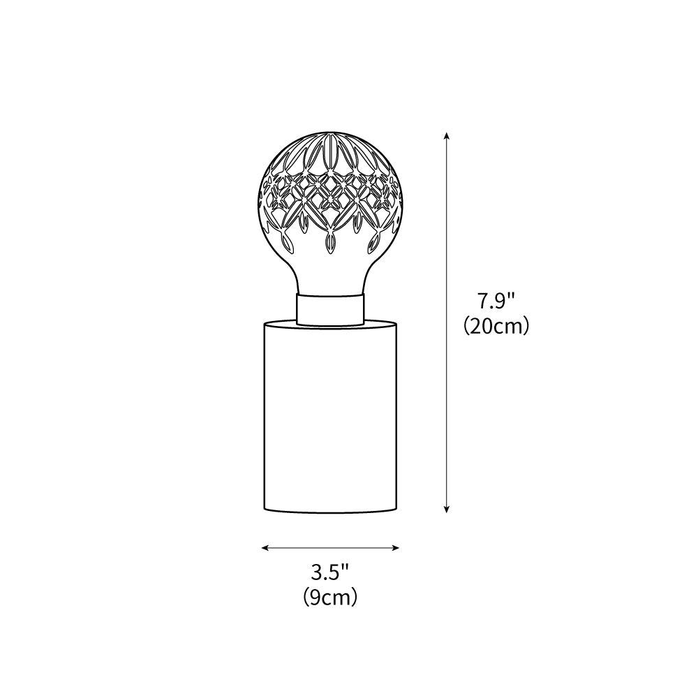 Crystal Bulb Table Lamp 3.5″