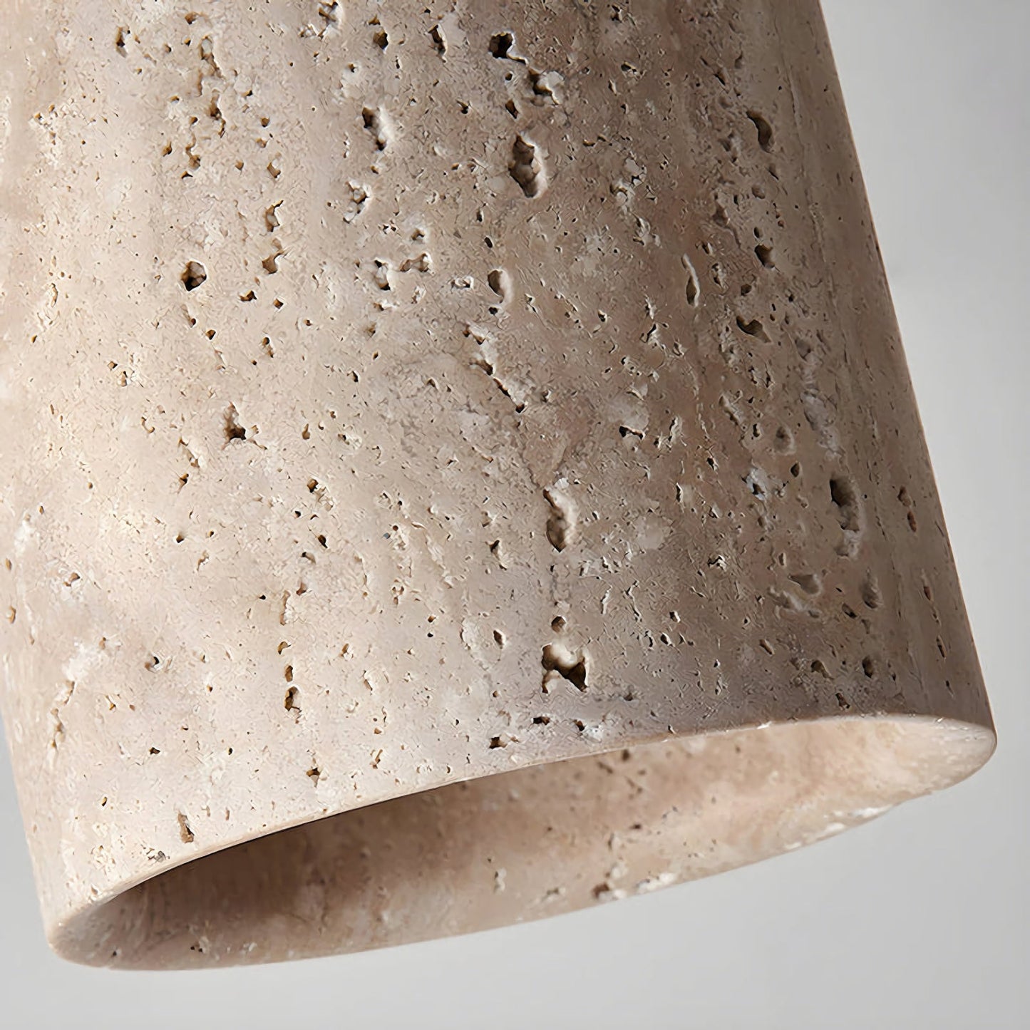 Cylinder Travertine Ceiling Light