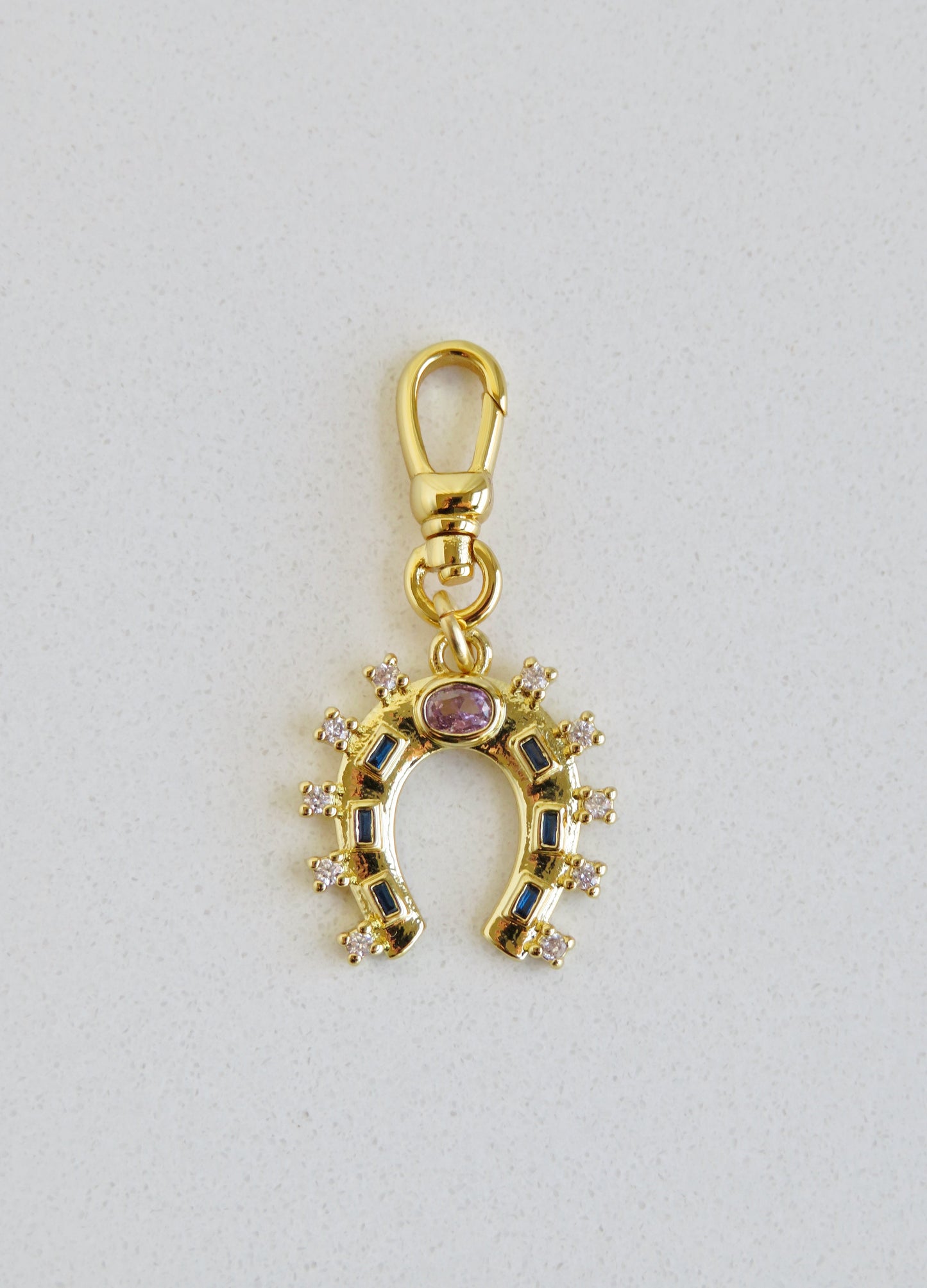 Diamond Horseshoe with Swivel Clasp