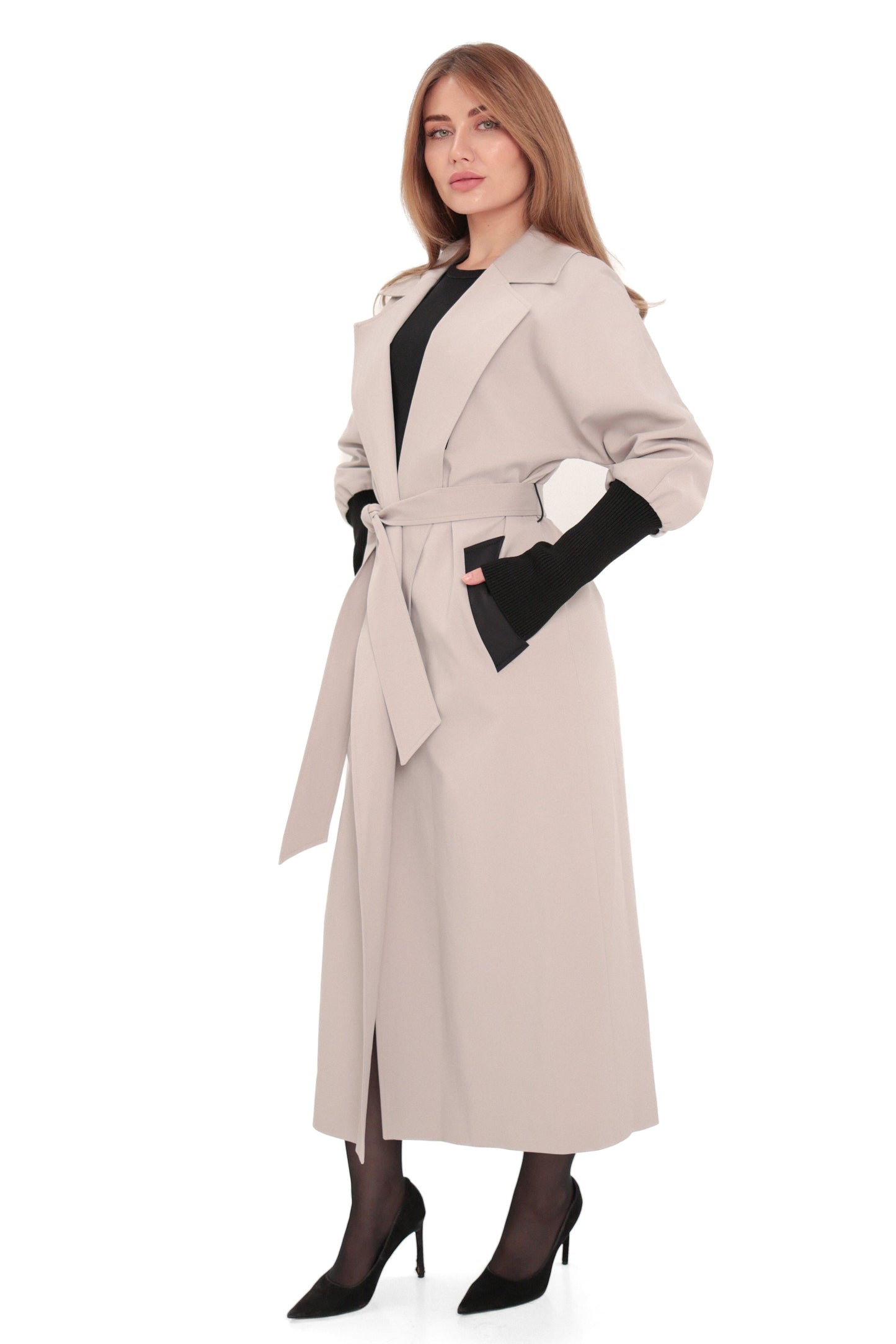 Miru Trench Coat in Ice Lilac