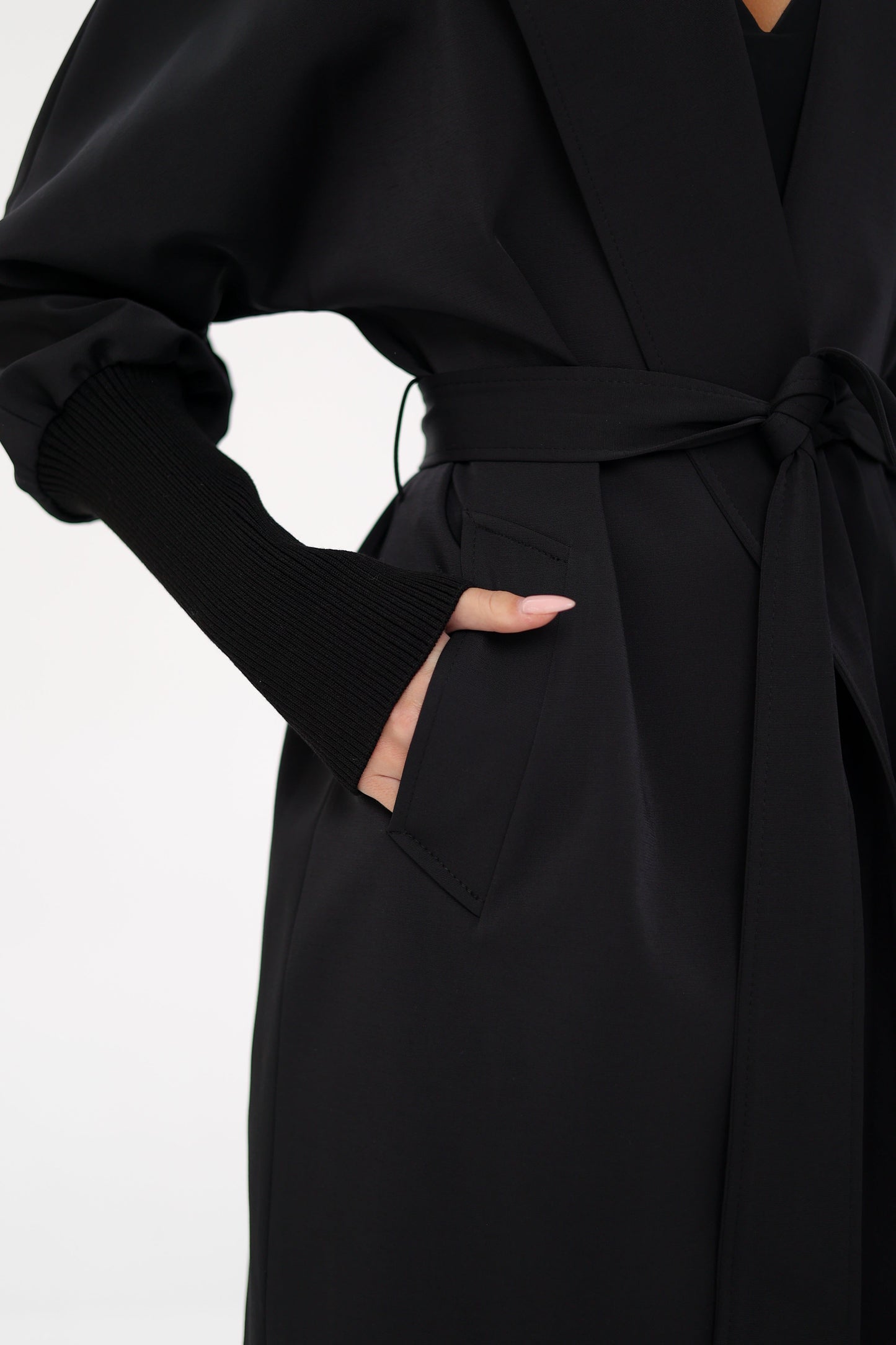 Miru Trench Coat in Black