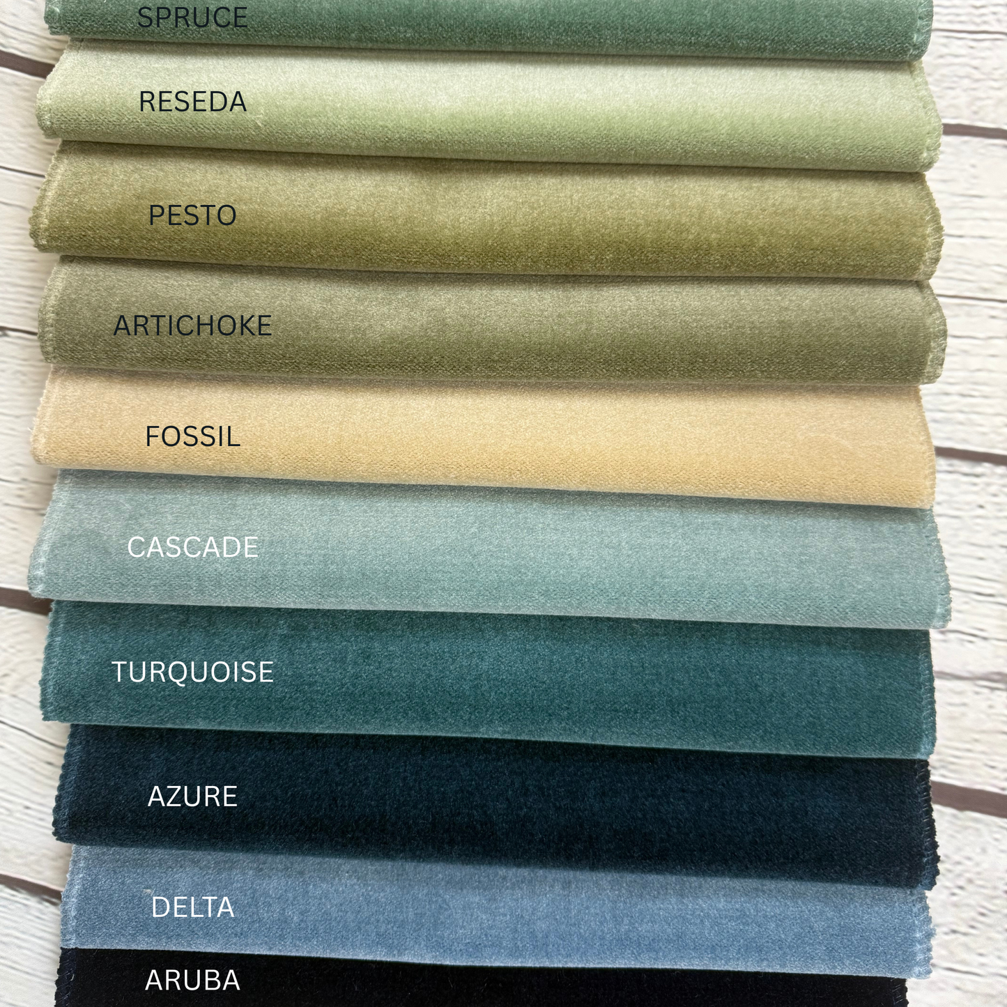 DEVERAUX - WOVEN PREMIUM LUXURY SOFT PLAIN VELVET UPHOLSTERY FABRIC BY THE YARD
