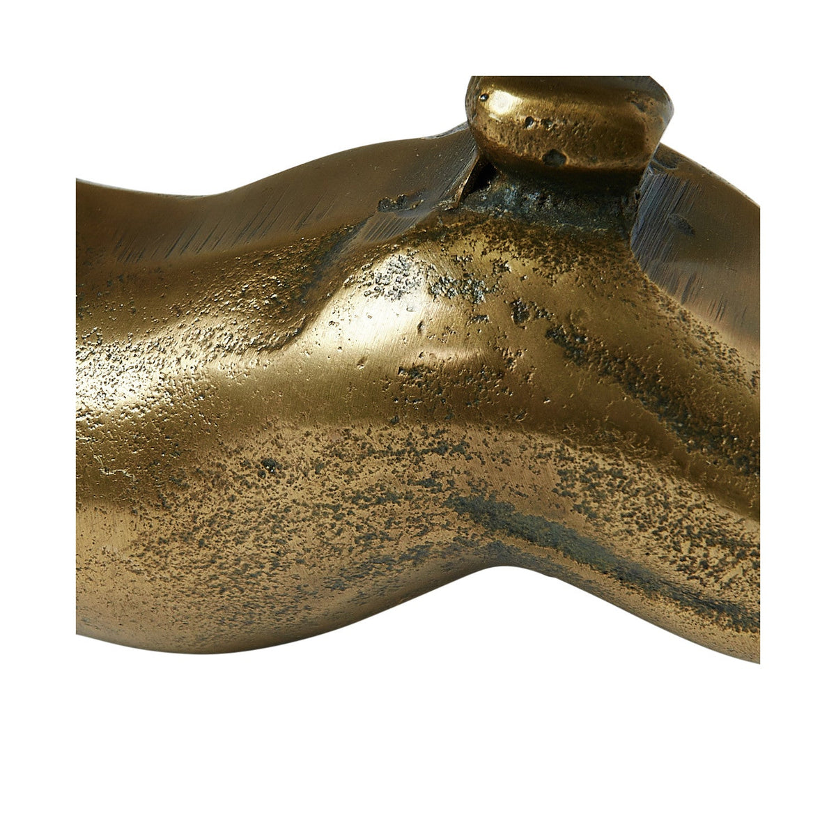 Sporting Estate Reclining Hare Sculpture in Antique Brass