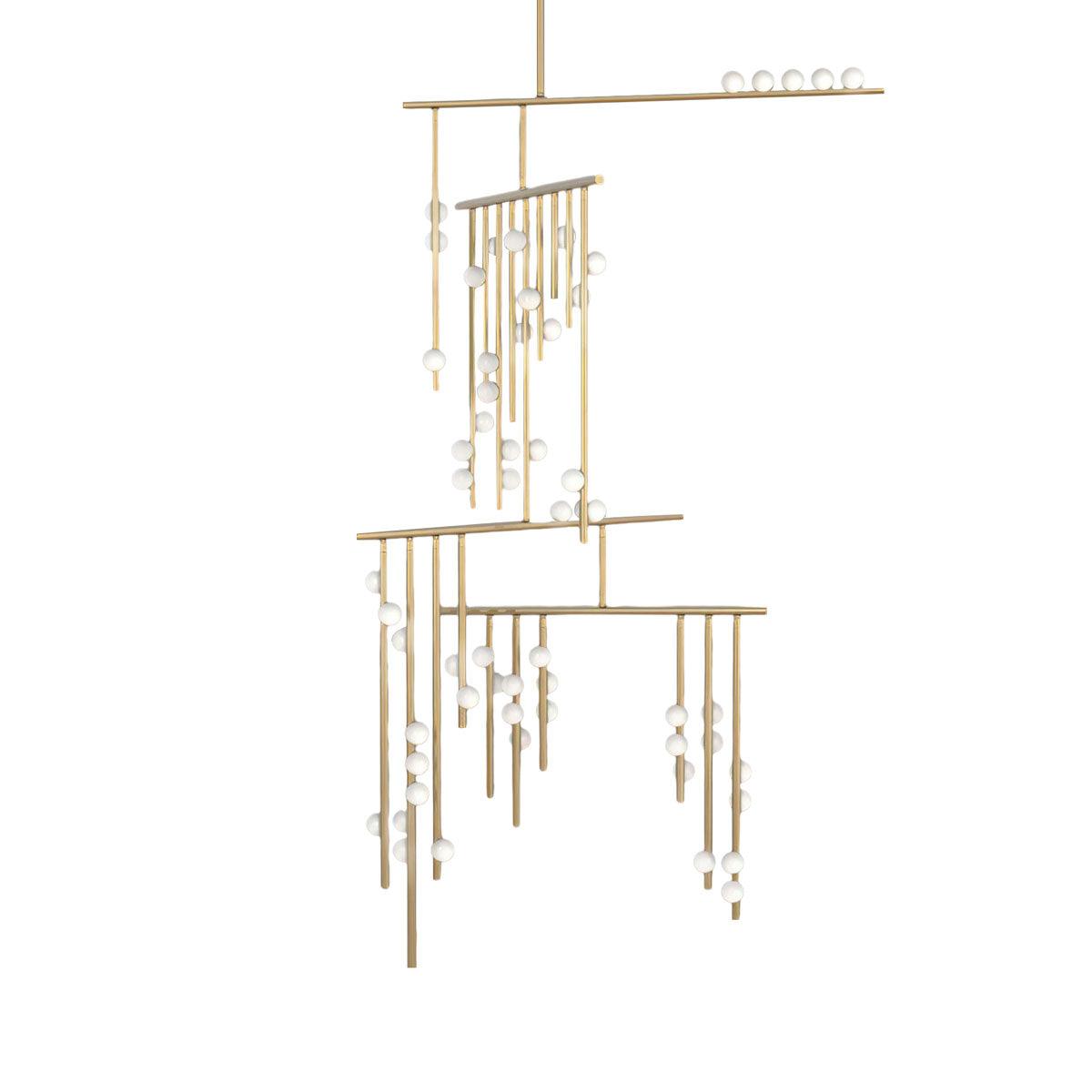 DIY Luminous Cascade Chandelier
