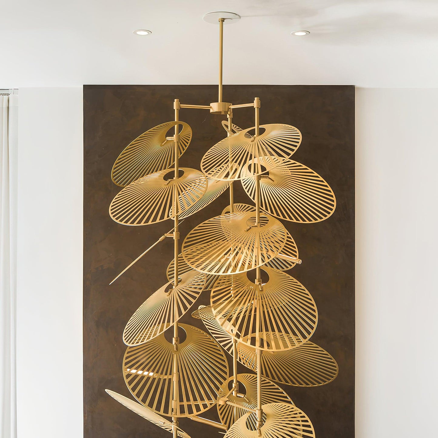 DIY Leaf Chandelier