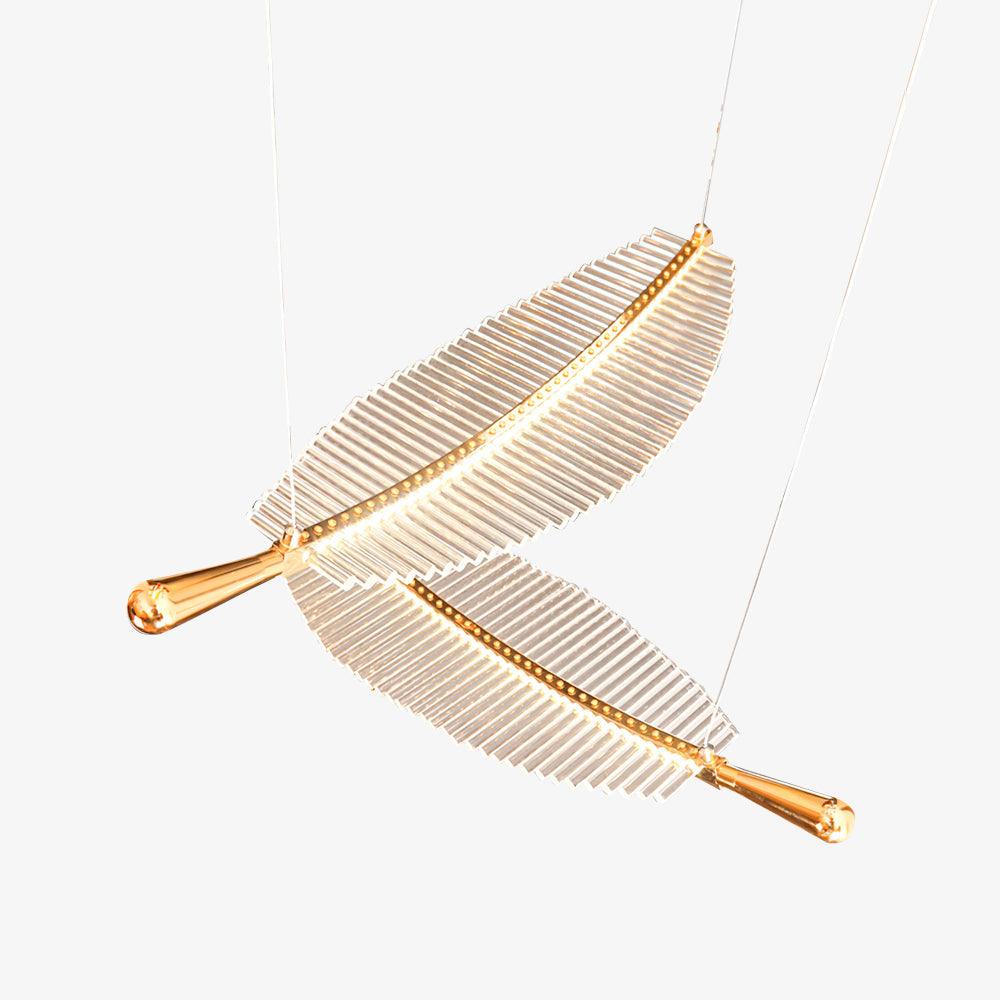 DIY Leaf LED Chandelier