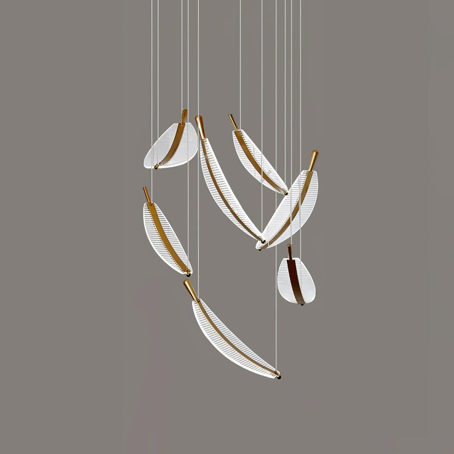 DIY Leaf LED Chandelier