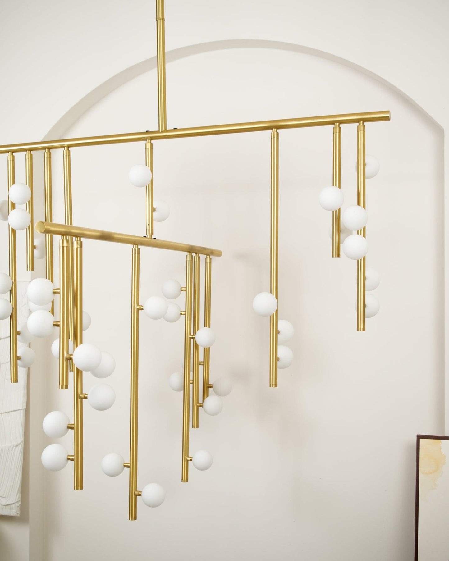 DIY Luminous Cascade Chandelier