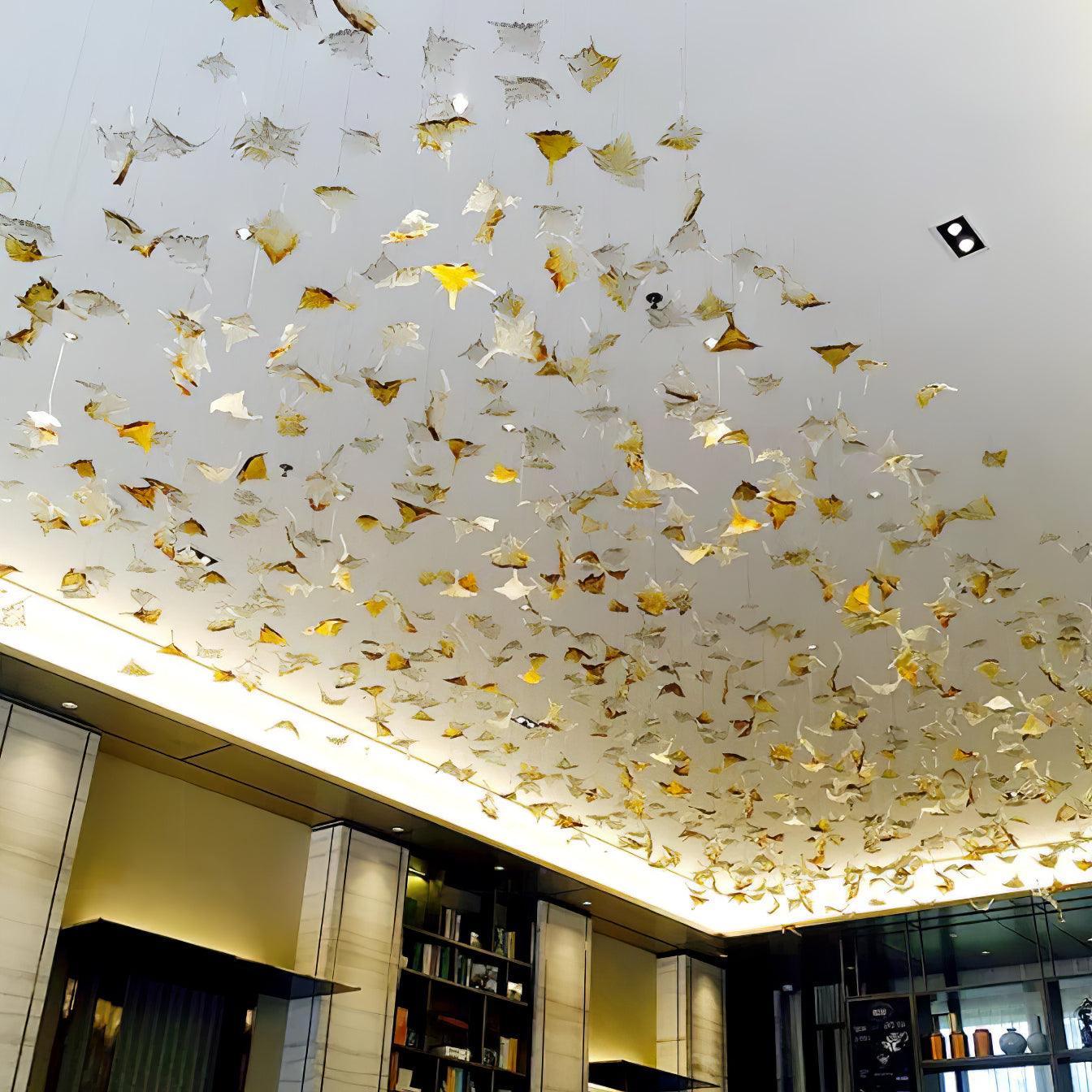 DIY Maple Leaf Chandelier