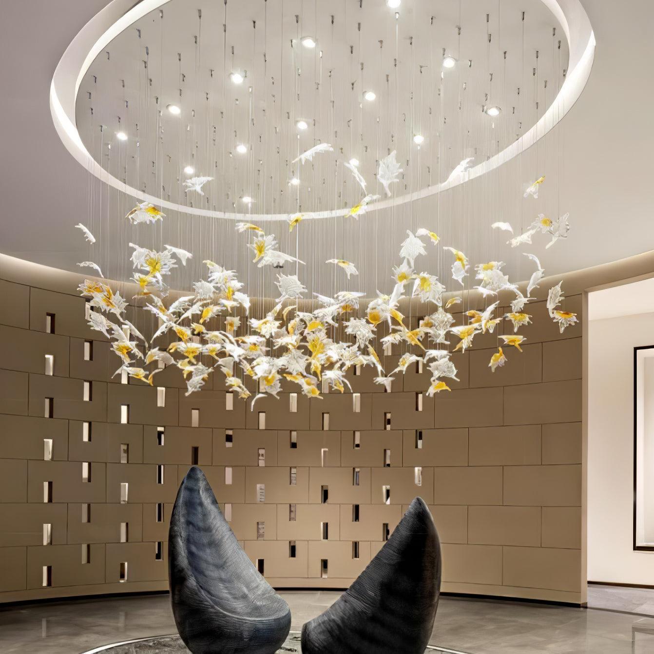 DIY Maple Leaf Chandelier