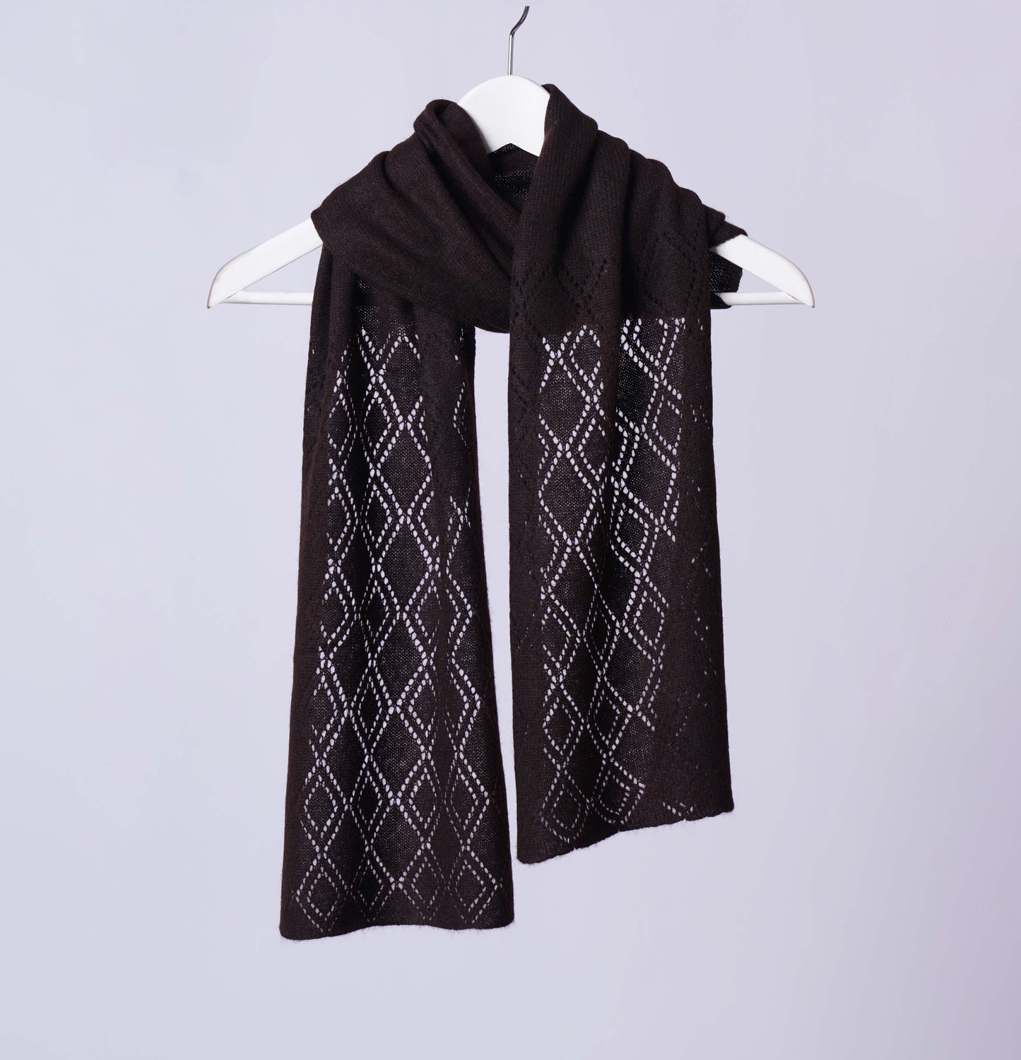 Scarf:  Long Diamonds - Pure Mongolian Cashmere