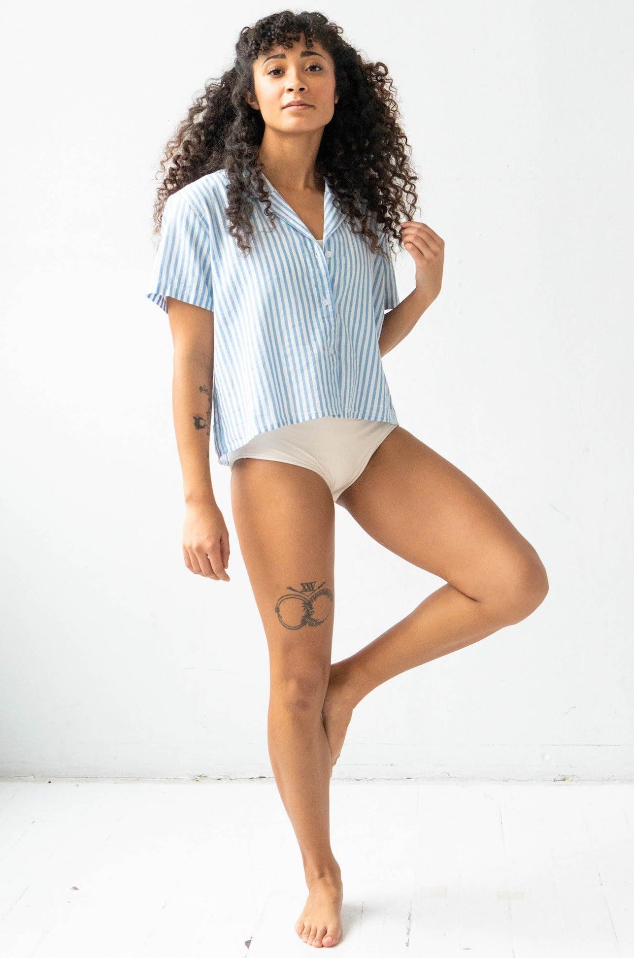Cropped Button Down