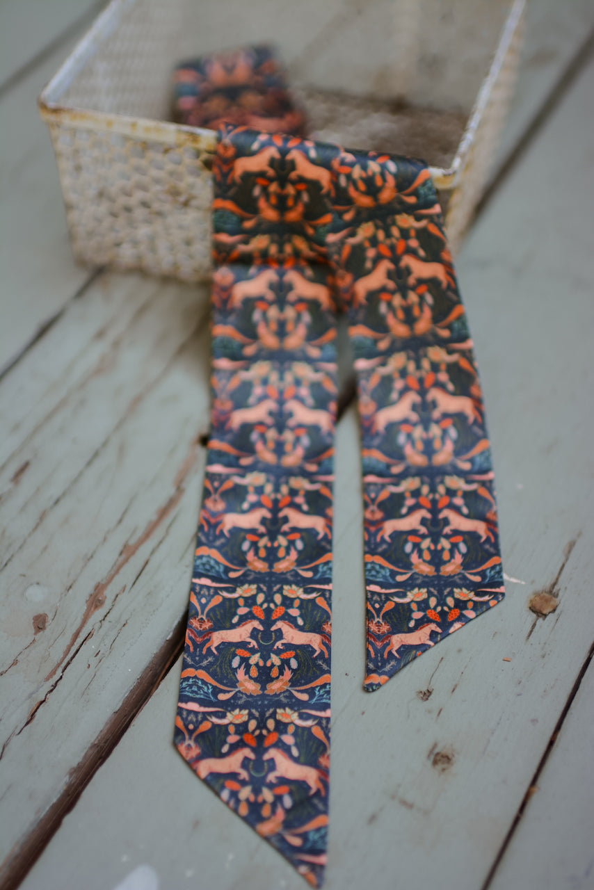 Prairie Days in Denim Western Twilly Scarf