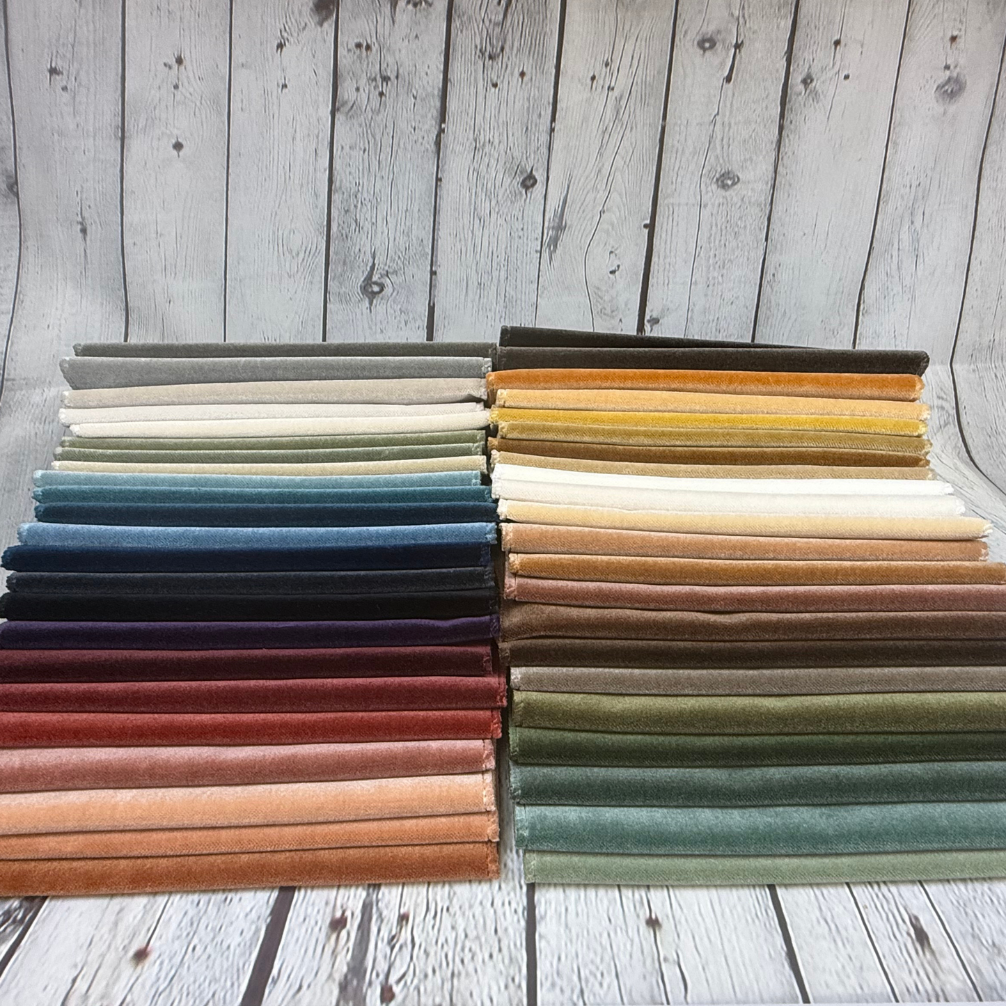 DEVERAUX - WOVEN PREMIUM LUXURY SOFT PLAIN VELVET UPHOLSTERY FABRIC BY THE YARD