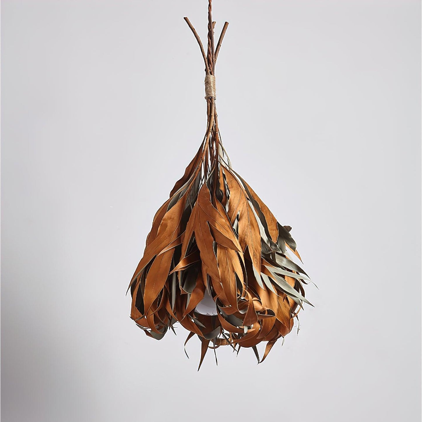 Double Sided Leaf Pendant Lamp 13.8"