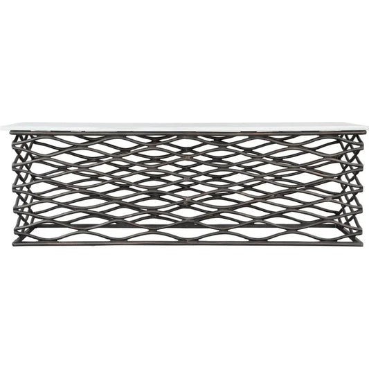 Duchess Coffee Table White & Antique Black