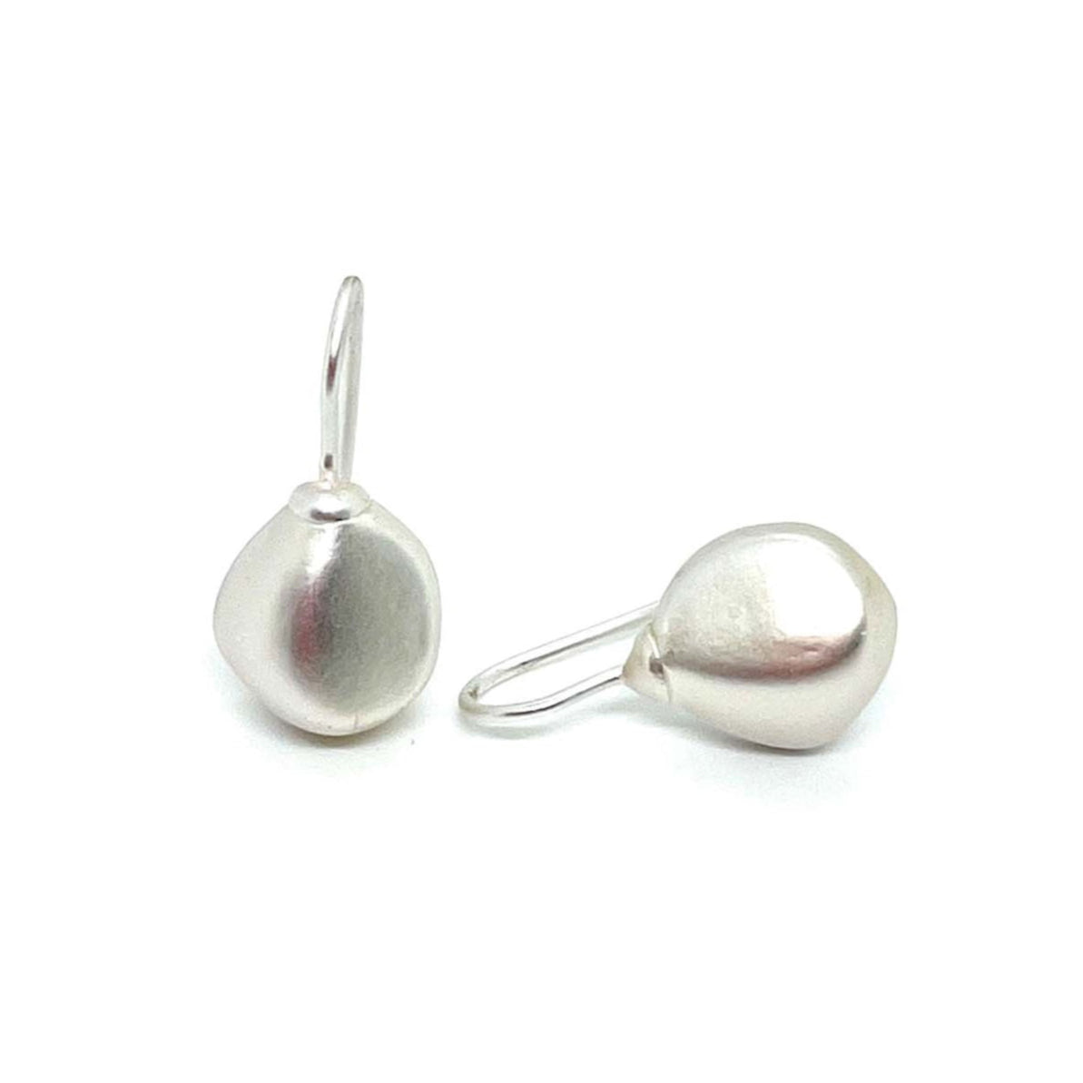 Pebble Bead Earrings (Gold or Silver)