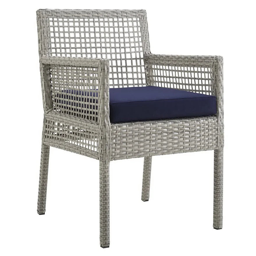 Harbor Woven Outdoor Wicker Dining Armchair | Bay & Bridle