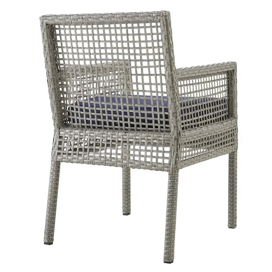 Harbor Woven Outdoor Wicker Dining Armchair | Bay & Bridle