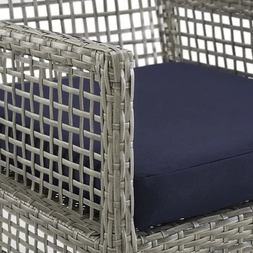 Harbor Woven Outdoor Wicker Dining Armchair | Bay & Bridle