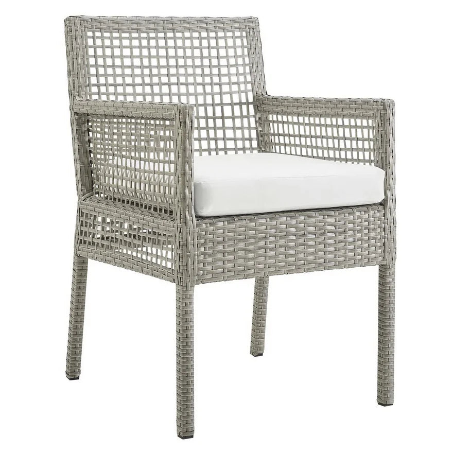 Harbor Woven Outdoor Wicker Dining Armchair | Bay & Bridle