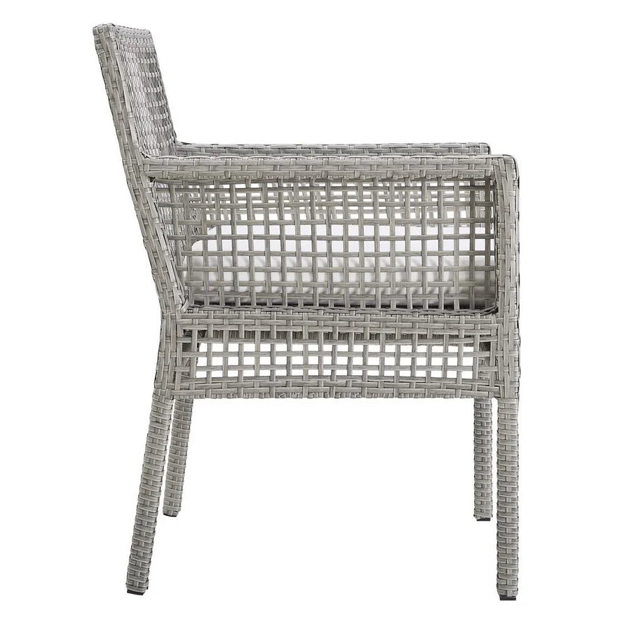 Harbor Woven Outdoor Wicker Dining Armchair | Bay & Bridle