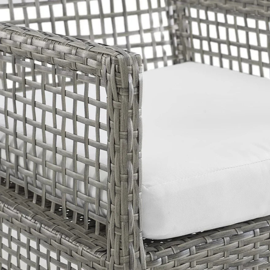 Harbor Woven Outdoor Wicker Dining Armchair | Bay & Bridle